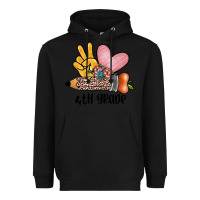 Black peace love 4th grade Heavyweight Hoodie - JahusDesignShop