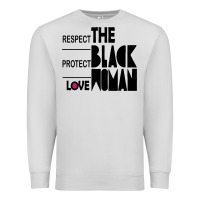 Dove Grey respect protect love the black woman Premium Sweatshirt - linhVisuals