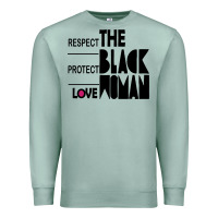 Seafoam respect protect love the black woman Premium Sweatshirt - linhVisuals