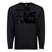 Black respect protect love the black woman Premium Sweatshirt - linhVisuals