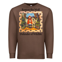 Chestnut restore the wolf defenders of wildlife Premium Sweatshirt - linhVisuals