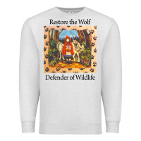 Oatmeal Heather restore the wolf defenders of wildlife Premium Sweatshirt - linhVisuals