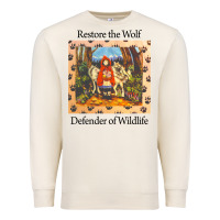 Sandshell restore the wolf defenders of wildlife Premium Sweatshirt - linhVisuals