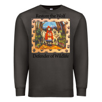 Smoke restore the wolf defenders of wildlife Premium Sweatshirt - linhVisuals