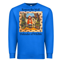 True Royal restore the wolf defenders of wildlife Premium Sweatshirt - linhVisuals