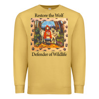 Antique Gold restore the wolf defenders of wildlife Premium Sweatshirt - linhVisuals