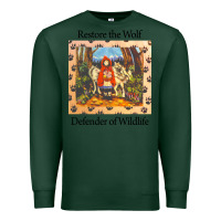 Sports Green restore the wolf defenders of wildlife Premium Sweatshirt - linhVisuals