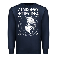 Navy lindsey stirling white Premium Sweatshirt - linhVisuals