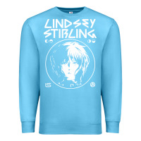 Ocean Blue lindsey stirling white Premium Sweatshirt - linhVisuals