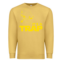 Antique Gold it's a trap Premium Sweatshirt - linhVisuals