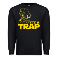 Black it's a trap Premium Sweatshirt - linhVisuals