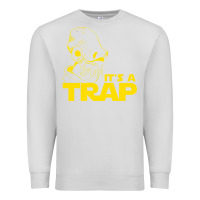 Dove Grey it's a trap Premium Sweatshirt - linhVisuals