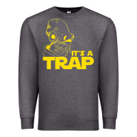 Charcoal Heather it's a trap Premium Sweatshirt - linhVisuals
