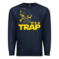 Navy it's a trap Premium Sweatshirt - linhVisuals