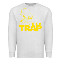 Oatmeal Heather it's a trap Premium Sweatshirt - linhVisuals