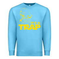 Ocean Blue it's a trap Premium Sweatshirt - linhVisuals