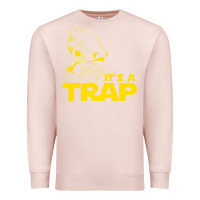 Pale Pink it's a trap Premium Sweatshirt - linhVisuals