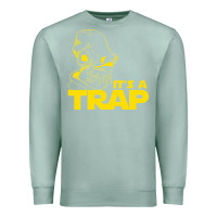 Seafoam it's a trap Premium Sweatshirt - linhVisuals