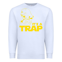 White it's a trap Premium Sweatshirt - linhVisuals