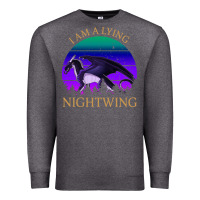 Charcoal Heather wings of fire i am a lying nightwing vintage Premium Sweatshirt - linhVisuals