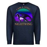 Navy wings of fire i am a lying nightwing vintage Premium Sweatshirt - linhVisuals