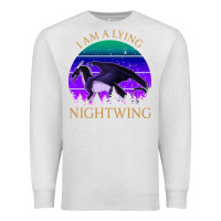 Oatmeal Heather wings of fire i am a lying nightwing vintage Premium Sweatshirt - linhVisuals