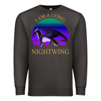 Smoke wings of fire i am a lying nightwing vintage Premium Sweatshirt - linhVisuals