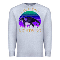 Heather Grey wings of fire i am a lying nightwing vintage Premium Sweatshirt - linhVisuals