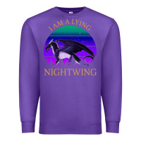 Purple wings of fire i am a lying nightwing vintage Premium Sweatshirt - linhVisuals