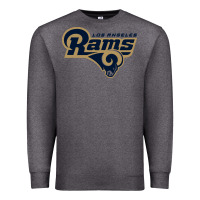 Charcoal Heather rams Premium Sweatshirt - linhVisuals