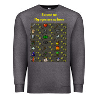 Charcoal Heather runescape game Premium Sweatshirt - linhVisuals