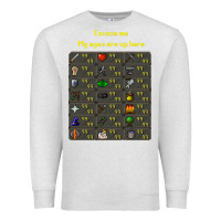 Oatmeal Heather runescape game Premium Sweatshirt - linhVisuals