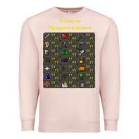 Pale Pink runescape game Premium Sweatshirt - linhVisuals