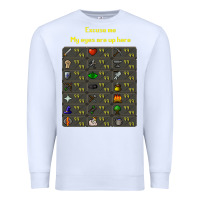 White runescape game Premium Sweatshirt - linhVisuals
