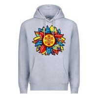 Heather Grey autism sunflower Premium Hoodie - RacoonDesign