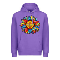 Purple autism sunflower Premium Hoodie - RacoonDesign