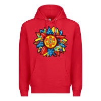 Red autism sunflower Premium Hoodie - RacoonDesign