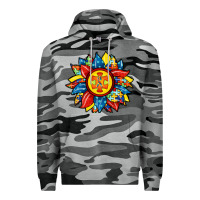 Slate Camo autism sunflower Premium Hoodie - RacoonDesign