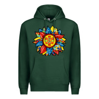 Sports Green autism sunflower Premium Hoodie - RacoonDesign