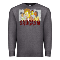 Charcoal Heather sadgasm Premium Sweatshirt - linhVisuals