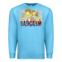 Ocean Blue sadgasm Premium Sweatshirt - linhVisuals