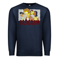 Navy sadgasm Premium Sweatshirt - linhVisuals