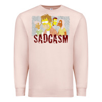 Pale Pink sadgasm Premium Sweatshirt - linhVisuals