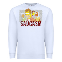 White sadgasm Premium Sweatshirt - linhVisuals