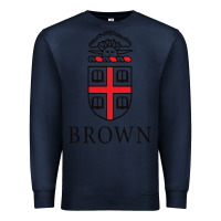 Navy brown university Premium Sweatshirt - linhVisuals