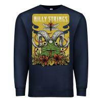 Navy billy strings poster Premium Sweatshirt - linhVisuals