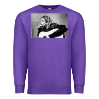 Purple kurt smoking Premium Sweatshirt - linhVisuals