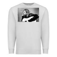 Dove Grey kurt smoking Premium Sweatshirt - linhVisuals