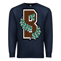 Navy brown university Premium Sweatshirt - linhVisuals
