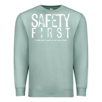 Seafoam safety first science teacher Premium Sweatshirt - linhVisuals